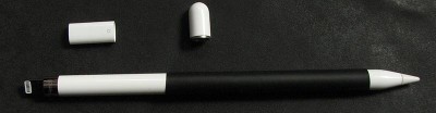 Apple Pencil mit Zubehör und gemoddet mit Schrumpfschlauch.